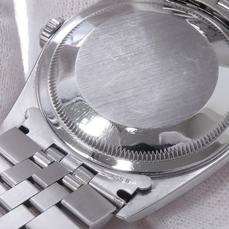 ロレックス デイトジャスト K番 SS/K18ホワイトゴールド 10Pダイヤ 16234G ROLEX 腕時計 シルバー文字盤