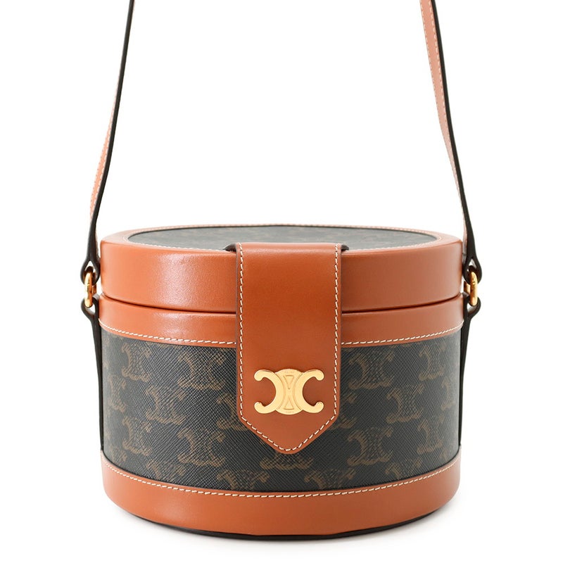 セリーヌ ショルダーバッグ トリオンフ タンブール ミディアム PVC/レザー 195192 CELINE バッグ