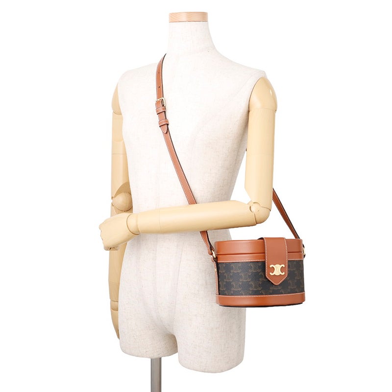 セリーヌ ショルダーバッグ トリオンフ タンブール ミディアム PVC/レザー 195192 CELINE バッグ