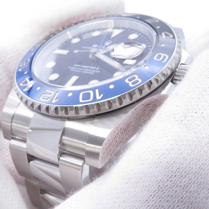 ロレックス GMTマスター2 デイト ランダムシリアル ルーレット 126710BLNR ROLEX 腕時計 黒文字盤