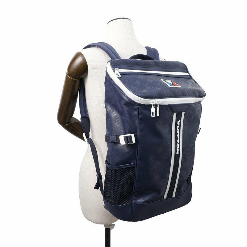 ルイヴィトン リュックサック モノグラム・ストーム マウンテン・バックパック M11682 LOUIS VUITTON ブルー