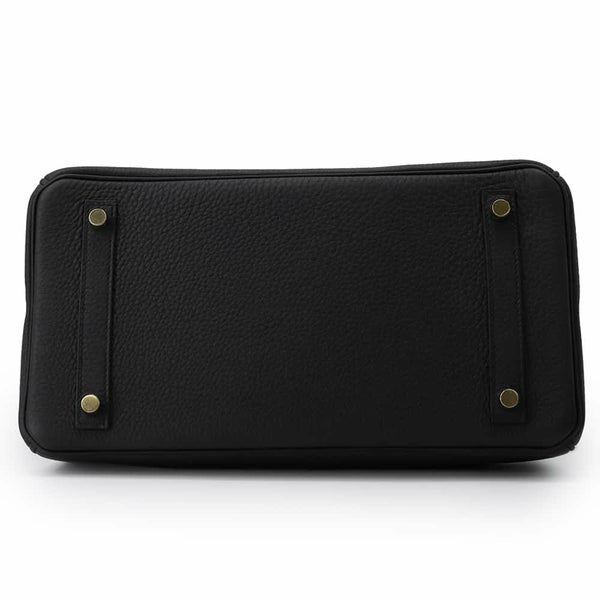 エルメス バーキン30 ブラック/ゴールド金具 トゴ W刻印 HERMES Birkin ハンドバッグ 黒