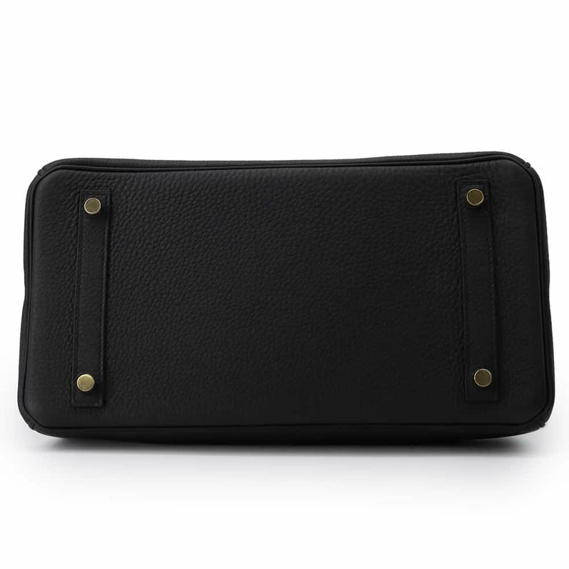 エルメス バーキン30 ブラック/ゴールド金具 トゴ W刻印 HERMES Birkin ハンドバッグ 黒