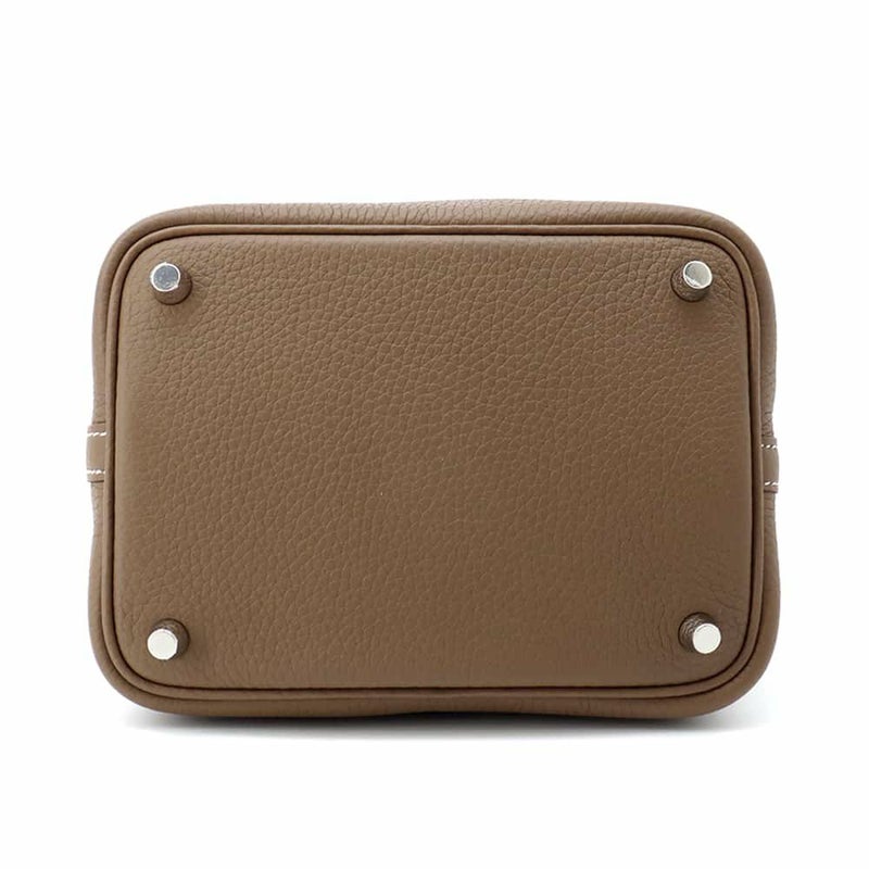 エルメス ピコタンロックPM タッチ エトゥープ/シルバー金具 トリヨンクレマンス/アリゲーターマット Z刻印