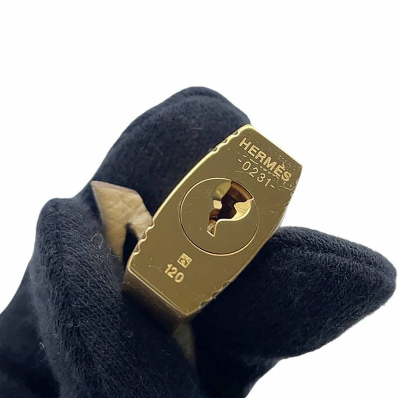 エルメス ハンドバッグ ケリー25 内縫い クレ/ゴールド金具 トゴ Z刻印 HERMES 2wayショルダー