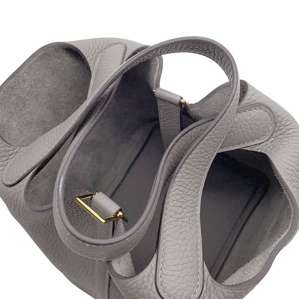 エルメス ハンドバッグ ピコタンロックPM グリメイヤー/ゴールド金具 トリヨンクレマンス U刻印