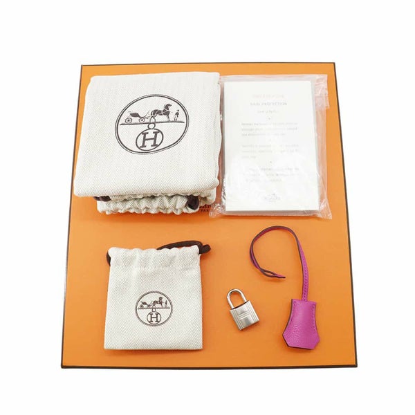 エルメス バーキン25 ヴェルソ マグノリア/シエンヌ/シルバー金具 トリヨンノビーヨ Z刻印 HERMES Birkin ハンドバッグ