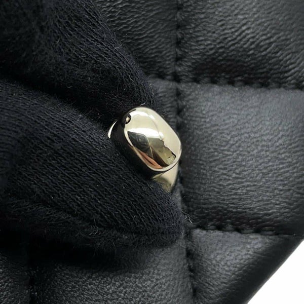 シャネル チェーンショルダーバッグ ミニマトラッセ ココマーク ココボール ラムスキン AS1786 CHANEL 黒