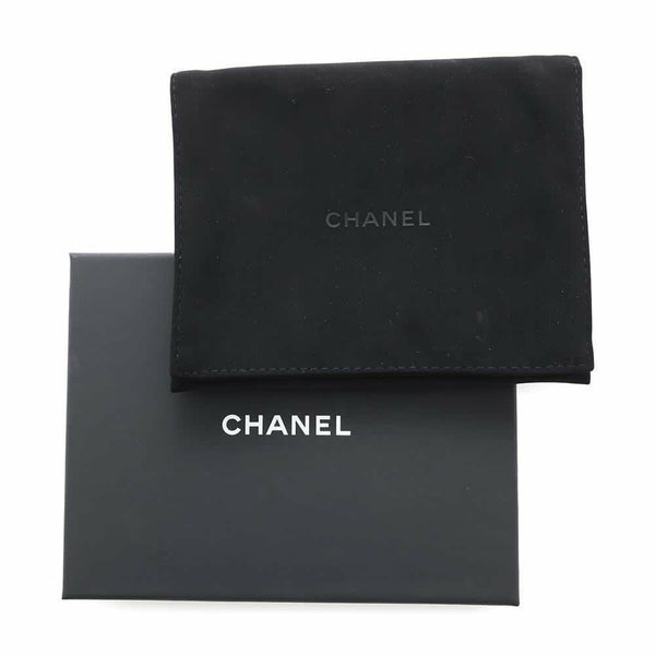 シャネル 二つ折り財布 マトラッセ ココマーク ラムスキン AP3407 CHANEL 財布 黒