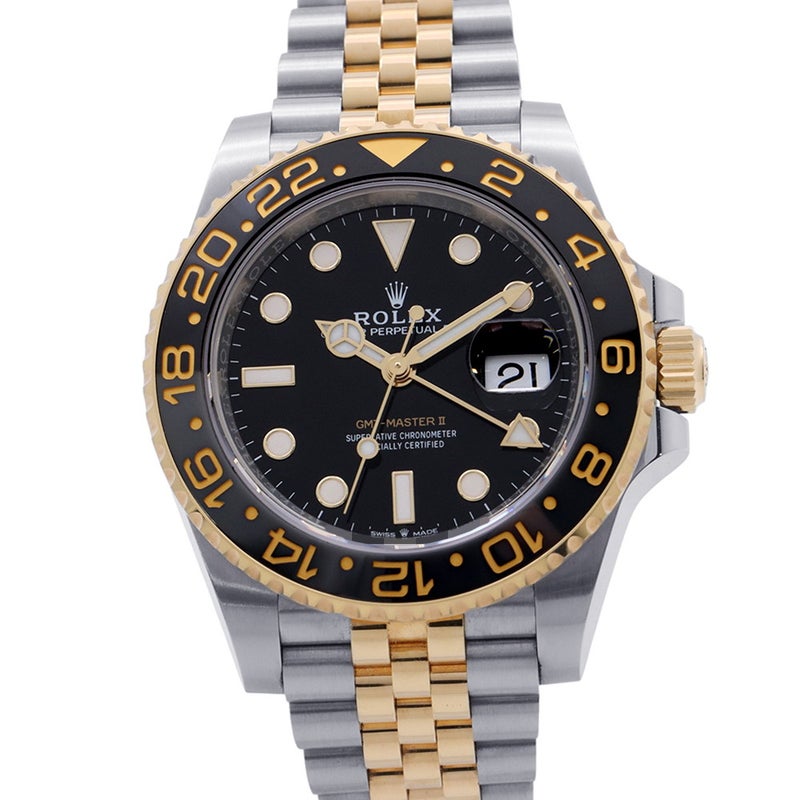 ロレックス GMTマスター2 SS/K18YG ランダムシリアル ルーレット 126713GRNR ROLEX 腕時計 黒文字盤