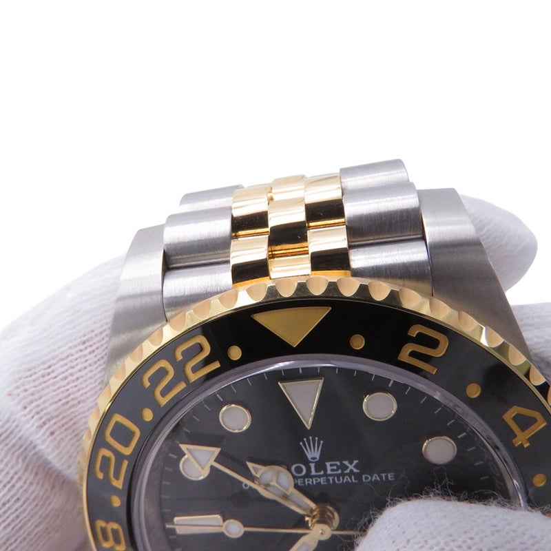 ロレックス GMTマスター2 SS/K18YG ランダムシリアル ルーレット 126713GRNR ROLEX 腕時計 黒文字盤