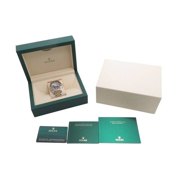 ロレックス GMTマスター2 SS/K18YG ランダムシリアル ルーレット 126713GRNR ROLEX 腕時計 黒文字盤