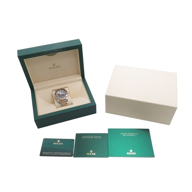 ロレックス GMTマスター2 SS/K18YG ランダムシリアル ルーレット 126713GRNR ROLEX 腕時計 黒文字盤