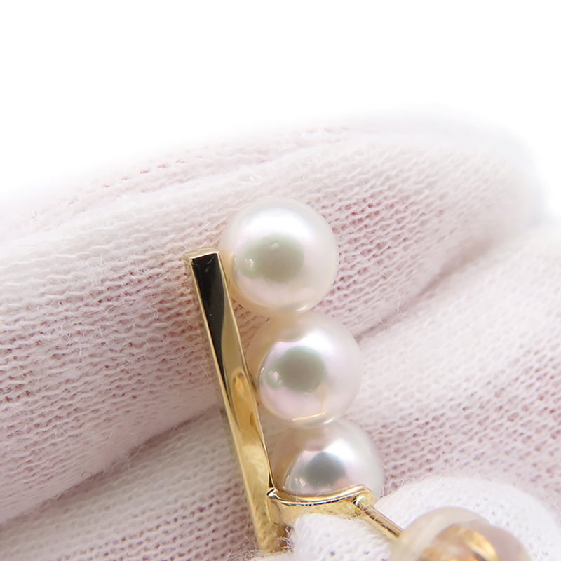 タサキ ピアス バランス プラス イヤリング あこや真珠 パール K18YGイエローゴールド E-3842-18KYG TASAKI ジュエリー