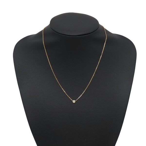 カルティエ ネックレス ダムール SM スモールモデル ダイヤモンド 1P 0.09ct K18YGイエローゴールド B7215800 Cartier ペンダント