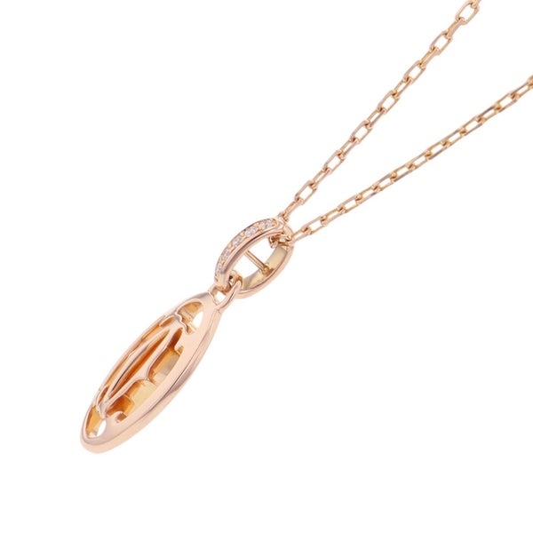 カルティエ ネックレス ロゴ ドゥーブルC ダイヤモンド K18PGピンクゴールド B7219200 Cartier ペンダント