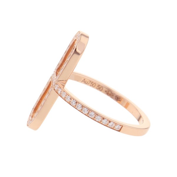 エルメス リング エヴァー・シェーヌ・ダンクル PM ダイヤモンド 59P 計0.24ct K18PGピンクゴールド サイズ50 HERMES 指輪