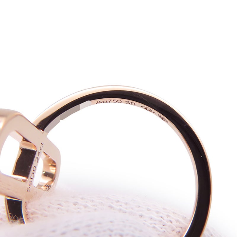 エルメス リング エヴァー・シェーヌ・ダンクル PM ダイヤモンド 59P 計0.24ct K18PGピンクゴールド サイズ50 HERMES 指輪