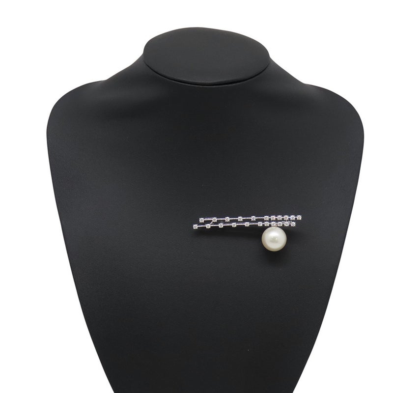 タサキ ブローチ シロチョウガイパール ダイヤモンド 計1.51ct K18WGホワイトゴールド TASAKI ジュエリー