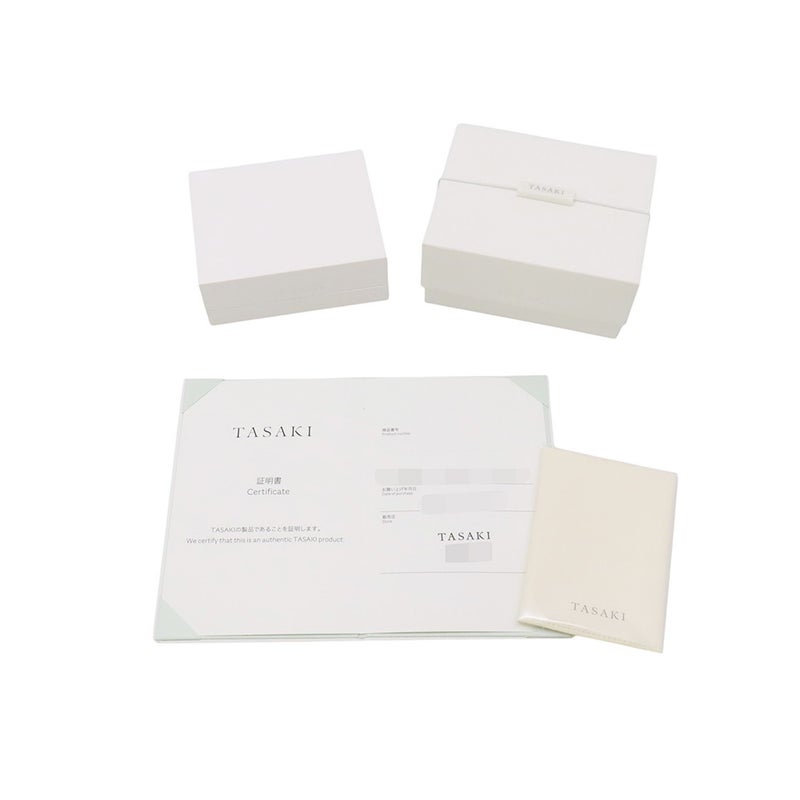 タサキ イヤリング バランス プラス ダイヤモンド パヴェ あこや真珠/ダイヤ 計0.16ct K18WG E-3913-18KWG TASAKI パール