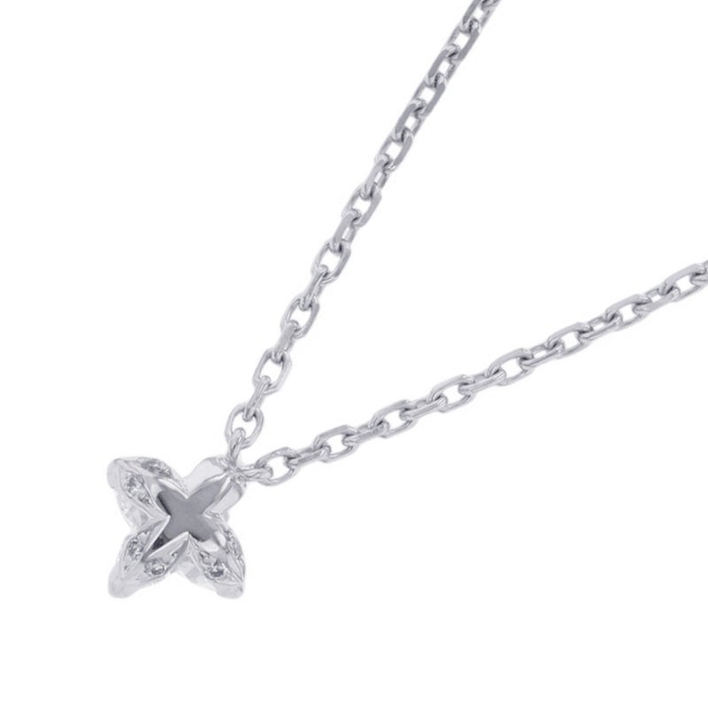 ルイヴィトン ネックレス LV ダイヤモンド ペンダント スター ダイヤ 7P 計約0.35ct K18WGホワイトゴールド Q03019 LOUIS VUITTON