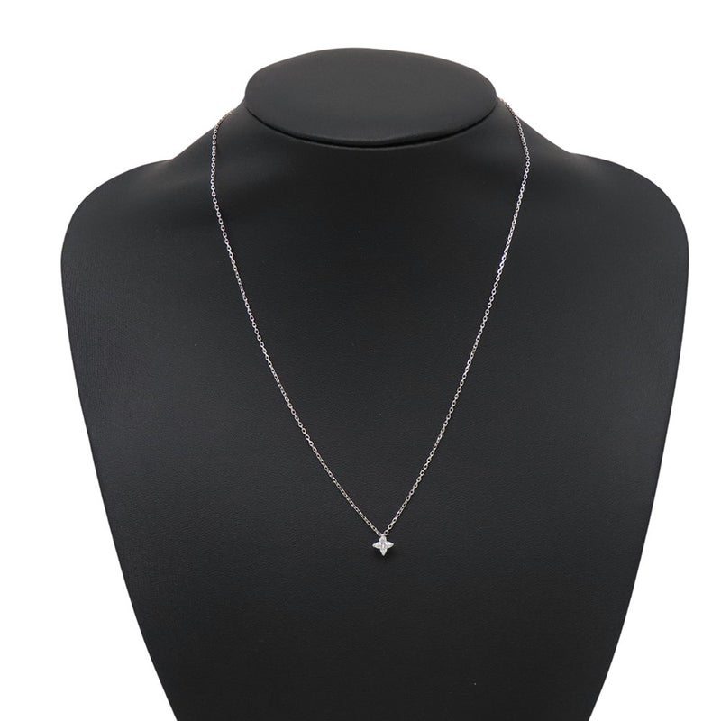 ルイヴィトン ネックレス LV ダイヤモンド ペンダント スター ダイヤ 7P 計約0.35ct K18WGホワイトゴールド Q03019 LOUIS VUITTON