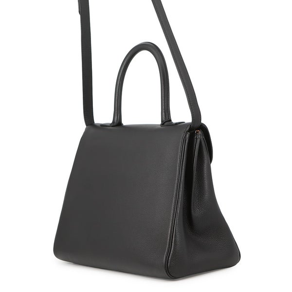 デルヴォー ハンドバッグ ブリヨンMM カーフレザー Delvaux 2wayショルダーバッグ 黒