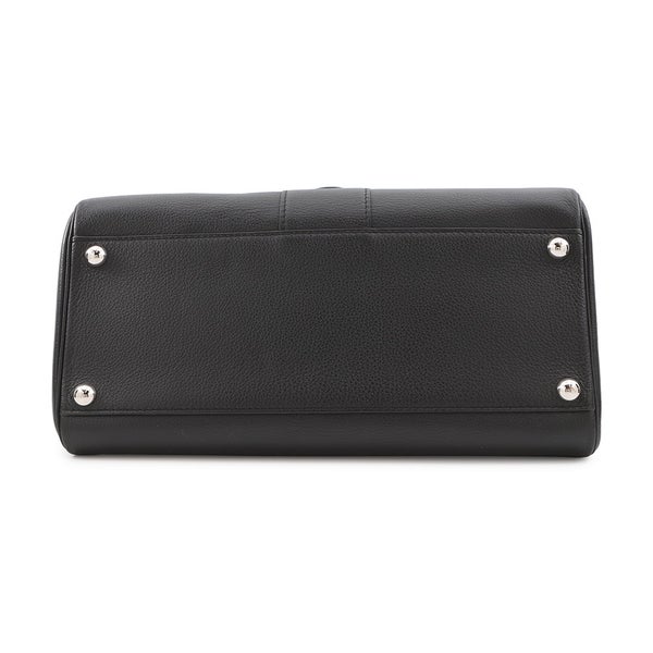 デルヴォー ハンドバッグ ブリヨンMM カーフレザー Delvaux 2wayショルダーバッグ 黒