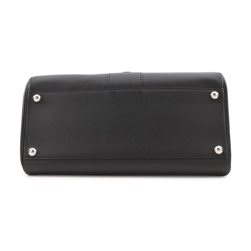 デルヴォー ハンドバッグ ブリヨンMM カーフレザー Delvaux 2wayショルダーバッグ 黒