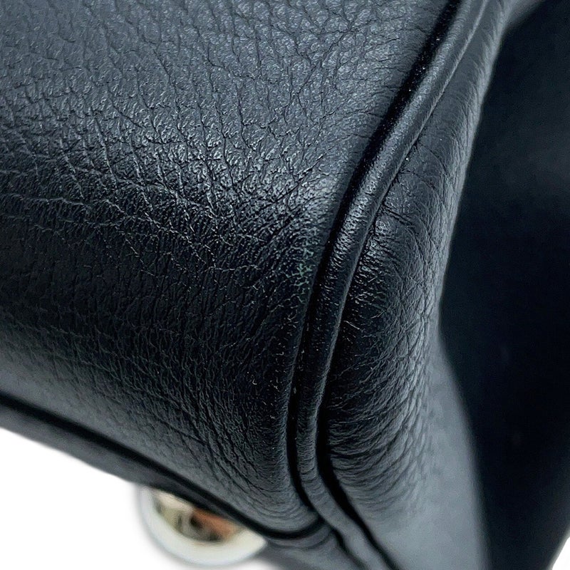 デルヴォー ハンドバッグ ブリヨンMM カーフレザー Delvaux 2wayショルダーバッグ 黒