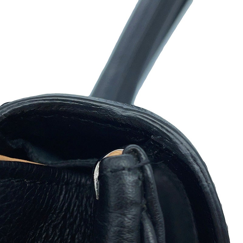 デルヴォー ハンドバッグ ブリヨンMM カーフレザー Delvaux 2wayショルダーバッグ 黒