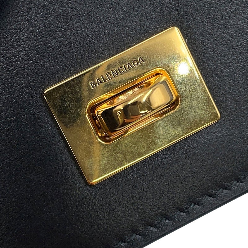 バレンシアガ バッグチャーム ロデオ ラゲージタグ レザー 8196402 BALENCIAGA 黒