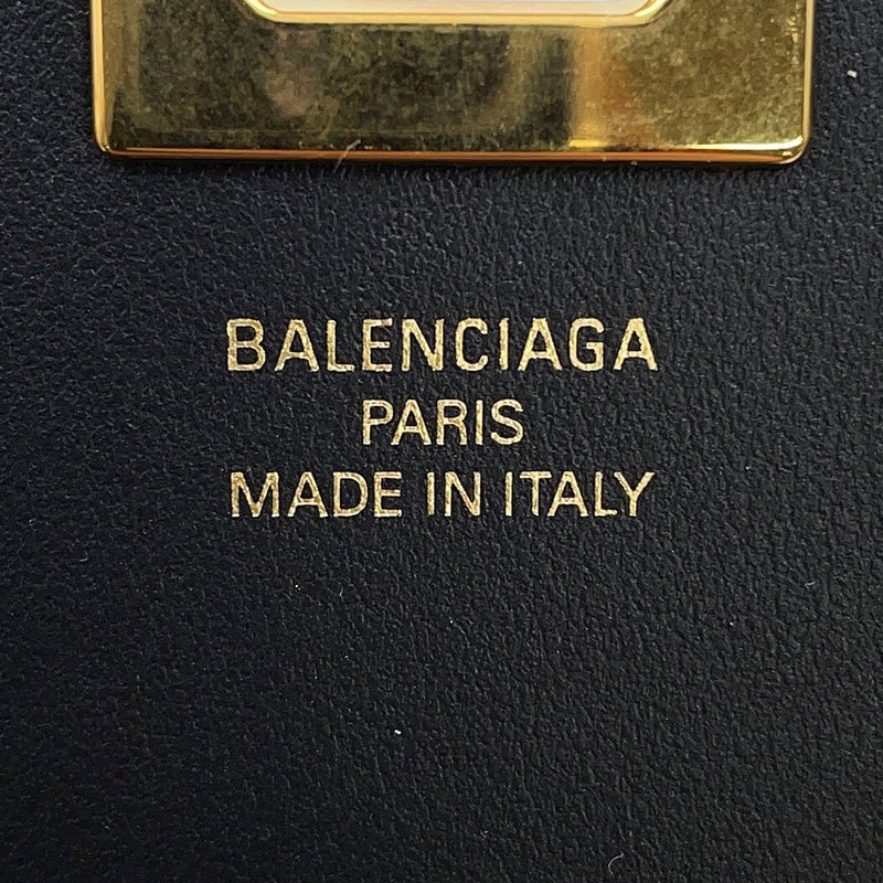 バレンシアガ バッグチャーム ロデオ ラゲージタグ レザー 8196402 BALENCIAGA 黒