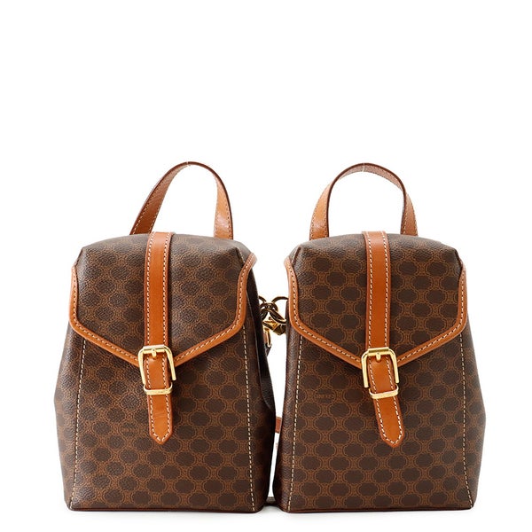 セリーヌ リュック マカダム ツイン ミニリュック PVC/レザー CELINE 