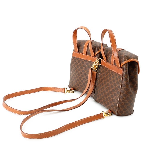 セリーヌ リュック マカダム ツイン ミニリュック PVC/レザー CELINE バッグパック