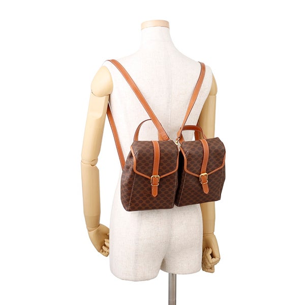 セリーヌ リュック マカダム ツイン ミニリュック PVC/レザー CELINE バッグパック