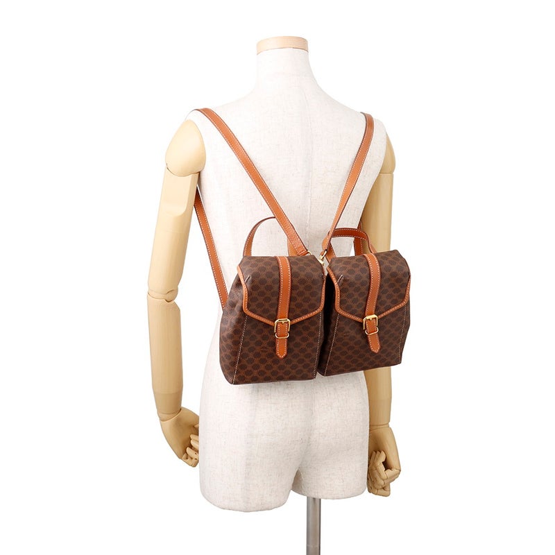 セリーヌ リュック マカダム ツイン ミニリュック PVC/レザー CELINE バッグパック