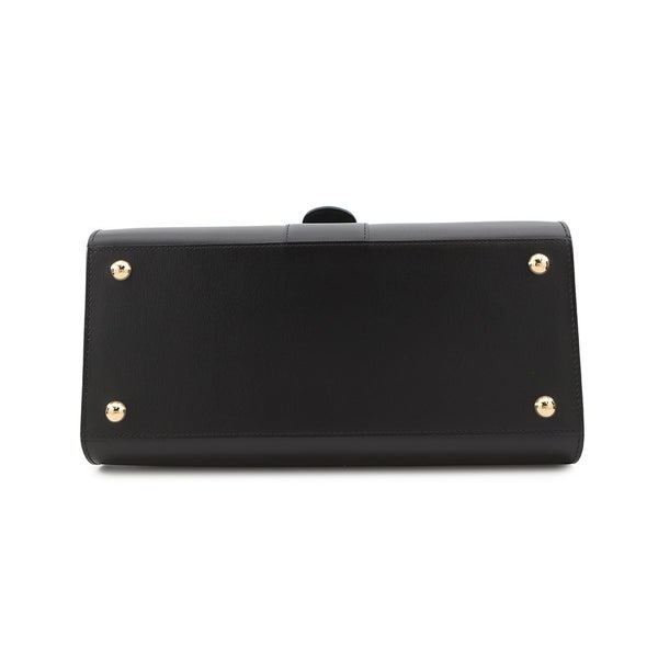 デルヴォー ハンドバッグ ブリヨンMM ボックスカーフ AA0483AAM099ZDO Delvaux 2wayショルダーバッグ 黒