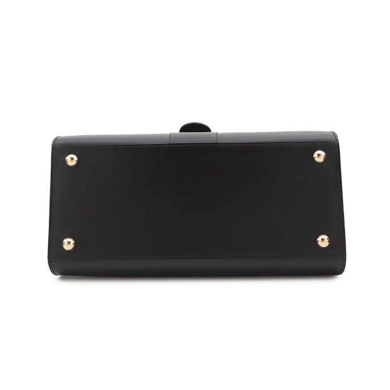 デルヴォー ハンドバッグ ブリヨンMM ボックスカーフ AA0483AAM099ZDO Delvaux 2wayショルダーバッグ 黒