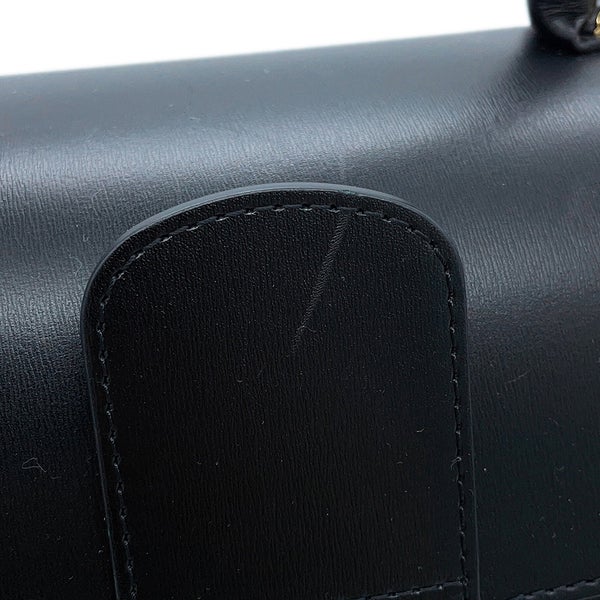 デルヴォー ハンドバッグ ブリヨンMM ボックスカーフ AA0483AAM099ZDO Delvaux 2wayショルダーバッグ 黒