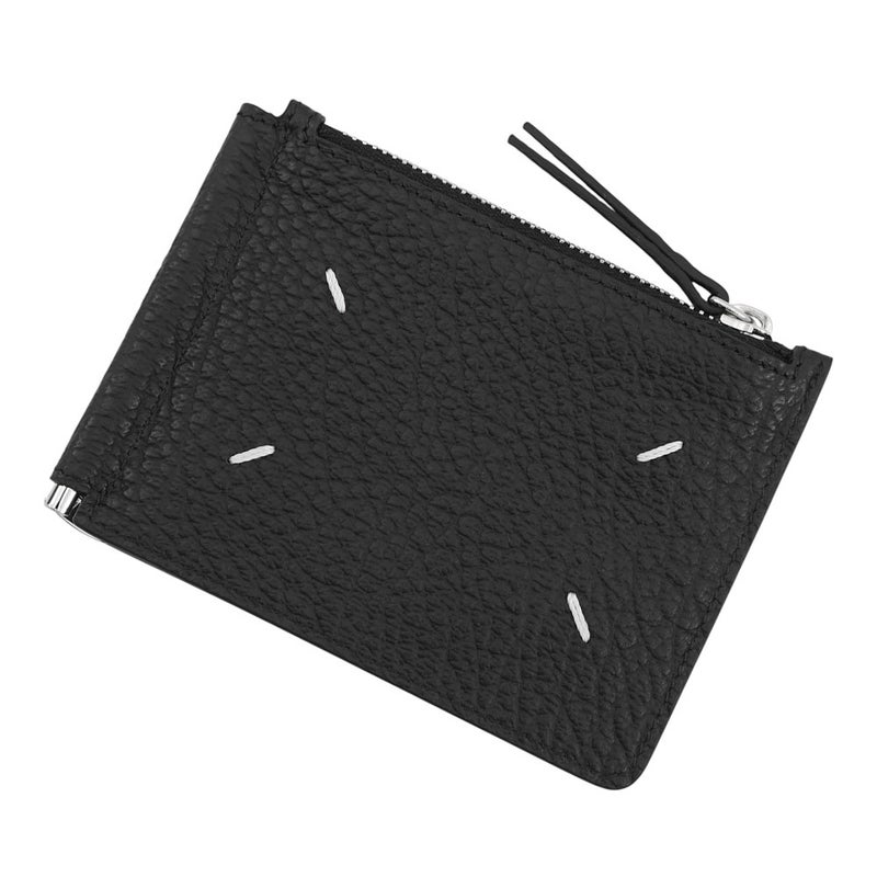 メゾンマルジェラ 二つ折り財布 4ステッチ マネークリップ カーフレザー SA1UI0022 Maison Margiela 黒