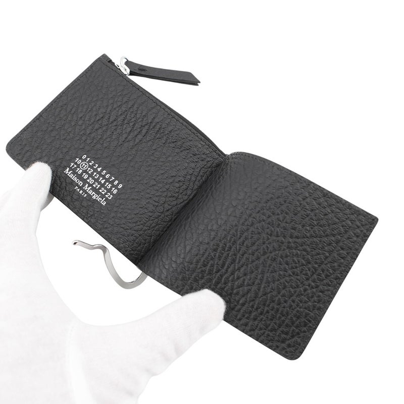 メゾンマルジェラ 二つ折り財布 4ステッチ マネークリップ カーフレザー SA1UI0022 Maison Margiela 黒