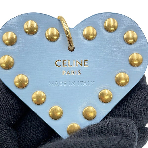 セリーヌ バッグチャーム トリオンフ ポンポン チャーム シアリング レザー 49J663 CELINE キーホルダー