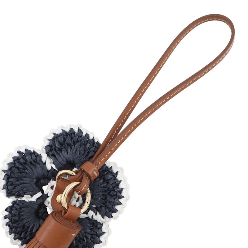 ミュウミュウ バッグチャーム トリック ラムスキン ラフィア風加工糸 5TL550 Miu Miu