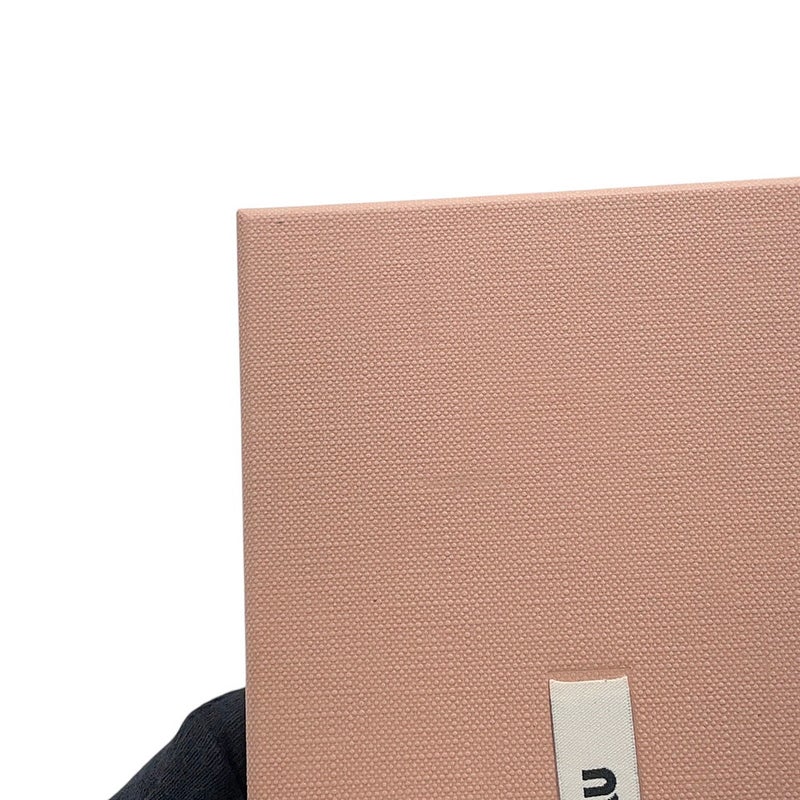 ミュウミュウ バッグチャーム トリック ラムスキン ラフィア風加工糸 5TL550 Miu Miu
