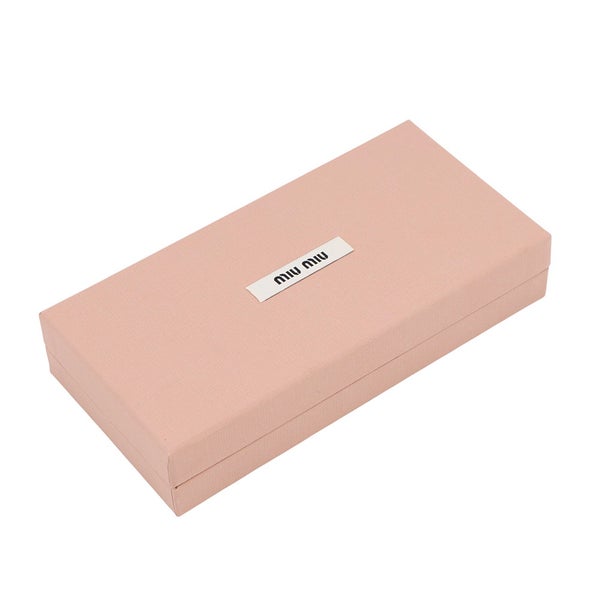 ミュウミュウ バッグチャーム トリック ラムスキン ラフィア風加工糸 5TL550 Miu Miu