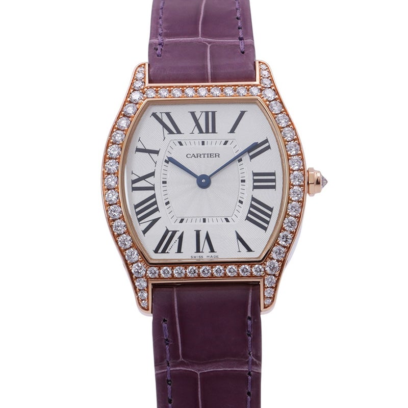 カルティエ トーチュ MM SS/K18PG ピンクーゴールド ダイヤベゼル WA501008 Cartier 腕時計 シルバー文字盤