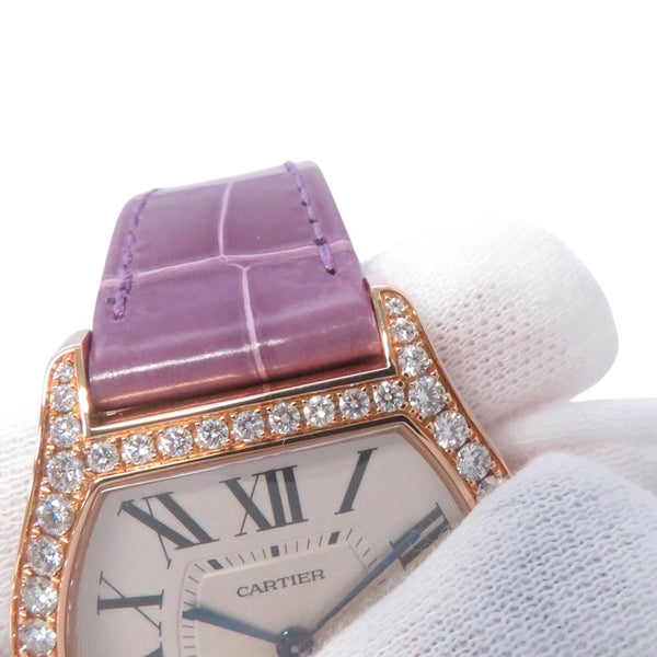 カルティエ トーチュ MM SS/K18PG ピンクーゴールド ダイヤベゼル WA501008 Cartier 腕時計 シルバー文字盤