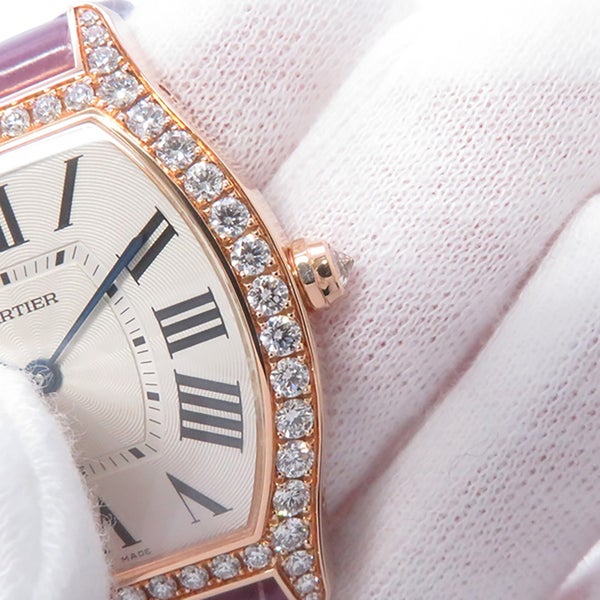 カルティエ トーチュ MM SS/K18PG ピンクーゴールド ダイヤベゼル WA501008 Cartier 腕時計 シルバー文字盤