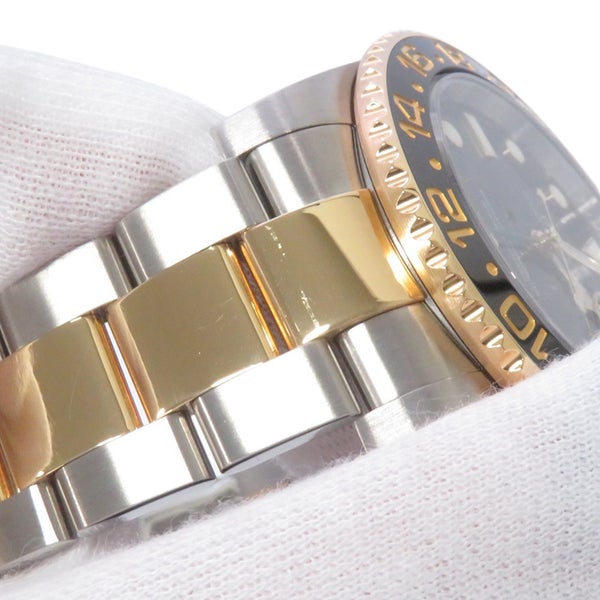 ロレックス GMTマスター2 デイト SS/K18YGイエローゴールド V番 116713LN ROLEX 腕時計 コンビ 黒文字盤
